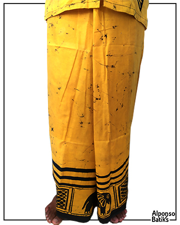 Yellow Batik Sarong