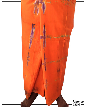 Orange Batik Sarong