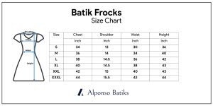 Frock Size Chart - Alponso Batiks